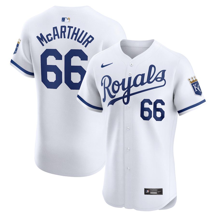 Men Kansas City Royals #66 James Macarthur Nike White Home Elite Player MLB Jersey->kansas city royals->MLB Jersey